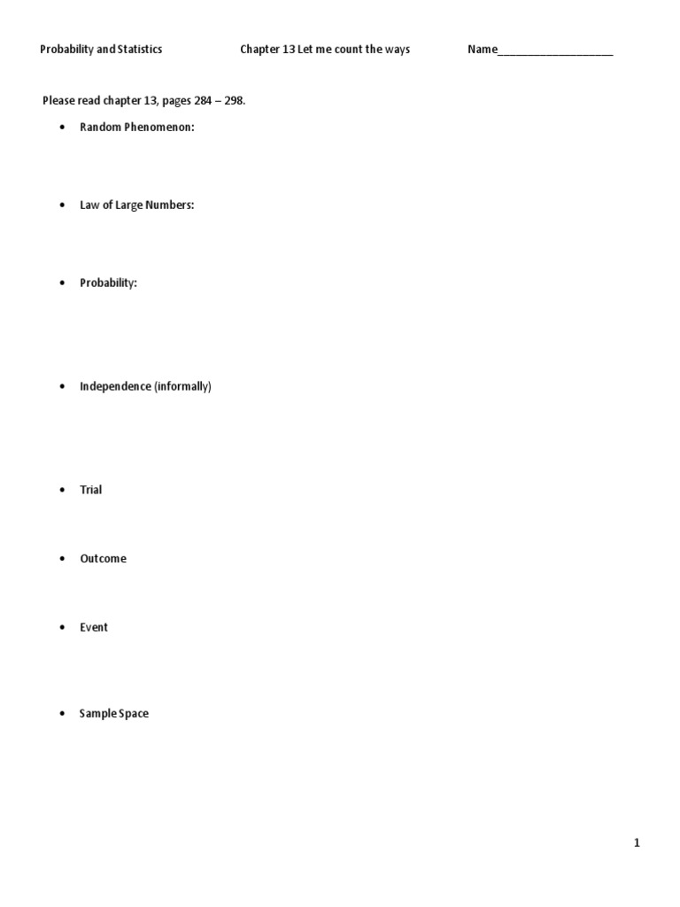 Chapter 13 Notes and Practice-1 | PDF | Poker | Permutation