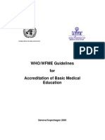 Who-Wfme Guidelines For Accreditation - 230605