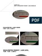 Escalas - Escalímetro Trident - Lado Verde