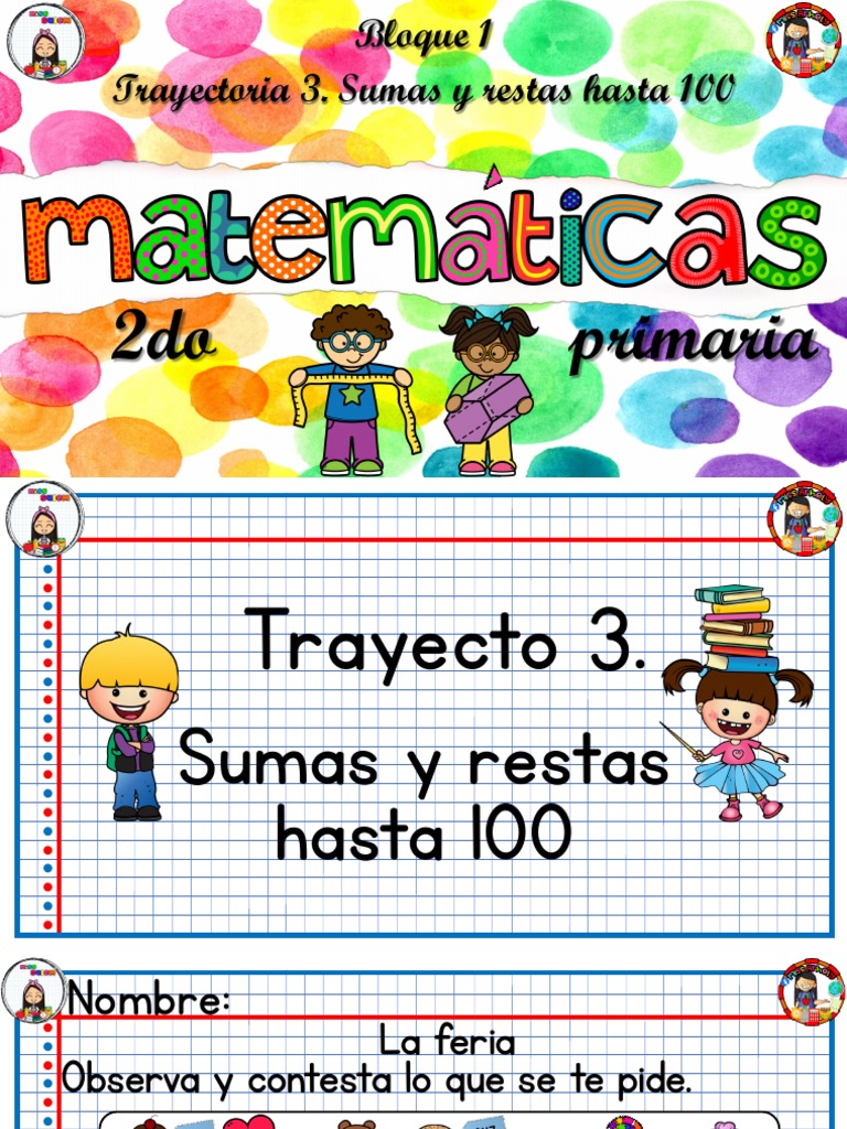 Sumas y Restas hasta 100 para 2° Primaria | PDF