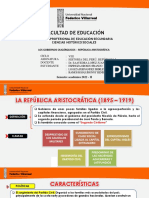 Gobiernos Oligárquicos o República Aristocrática - Loayza - Ramos - Espinoza