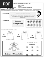Actividades de la Familia del 10 | PDF