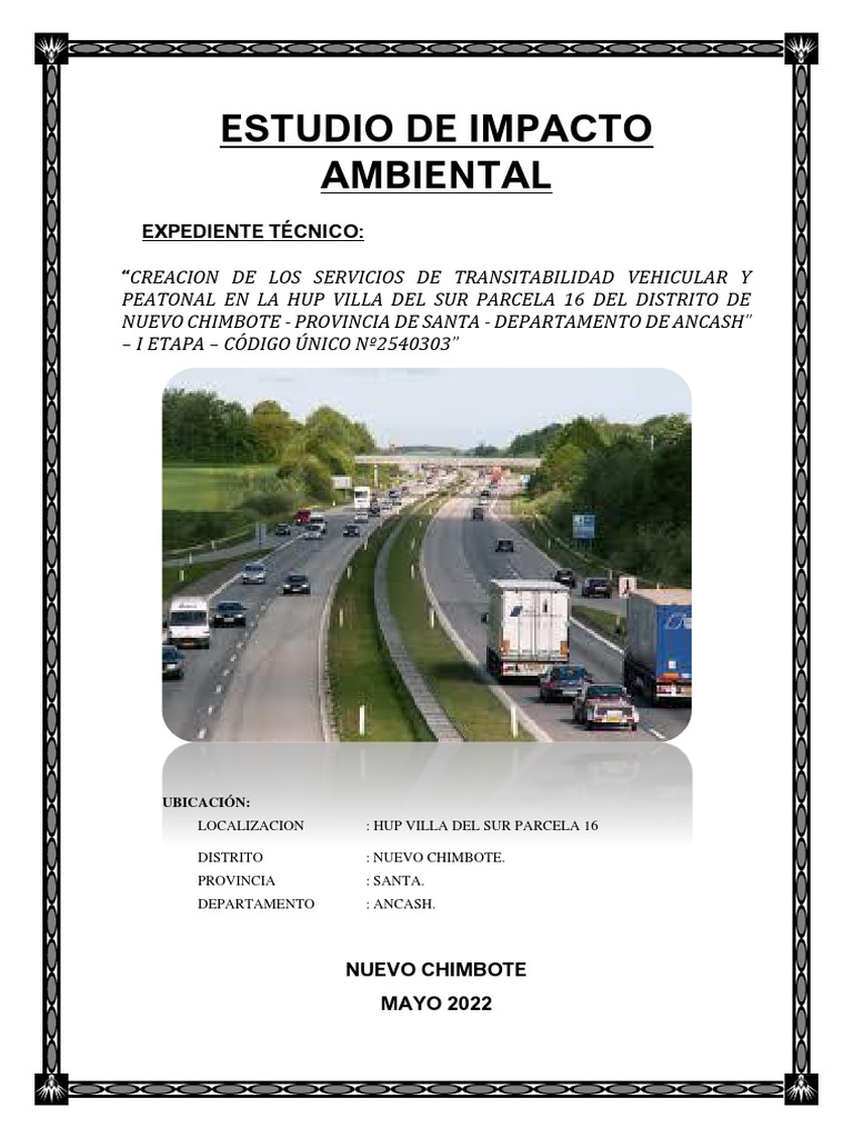 Impacto Ambiental en Nuevo Chimbote | PDF | Evaluación de impacto ...
