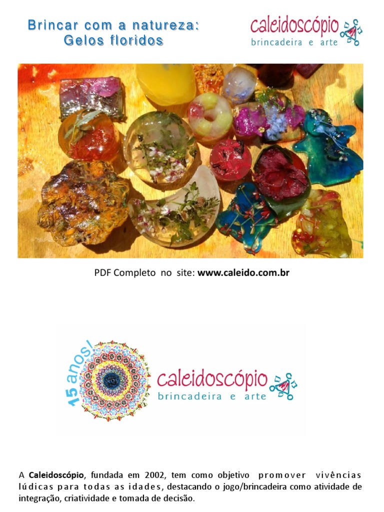 Brincadeiras Naturais e Criativas | PDF | Flores | São Paulo, image size:768x1024