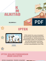 Pengunaan Iptek Dalam Alkitab