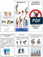 Folleto Manipulación de Cargas