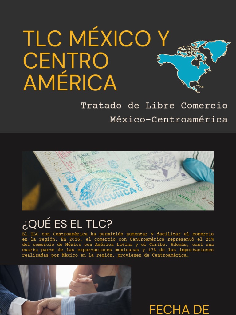 TLC Mexico y Centroamérica PDF Centroamérica Tratado de Libre