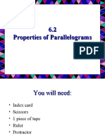 Properties of Parallelograms