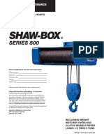 Shawbox 800 Series .5-5 Ton WR Hoist
