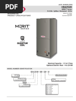Trane TEM4 Air Handler Specifications | PDF | Inductor | Insulator ...