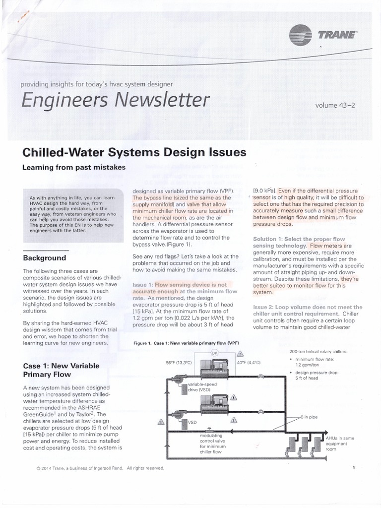 Chilled Water Systems Design | PDF
