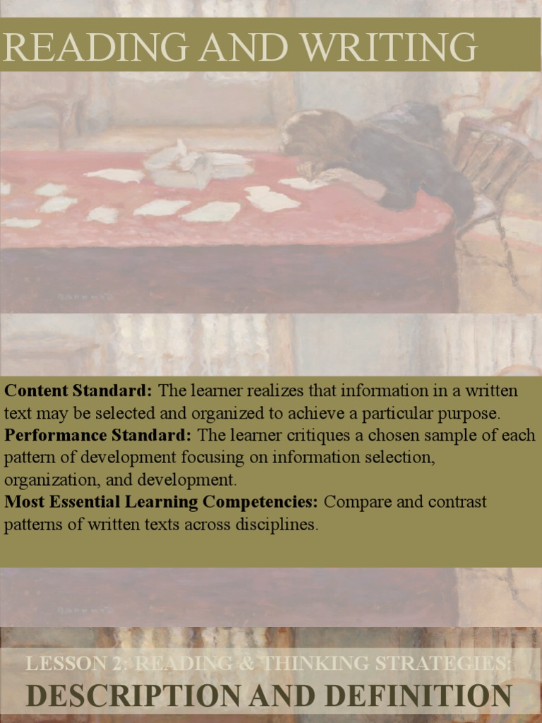 Rar Lesson 2 (Prelim) | PDF | Definition | Emotions