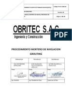 9.- PE-OC-OBR-09 PROC - MORTERO DE NIVELACION GROUTING