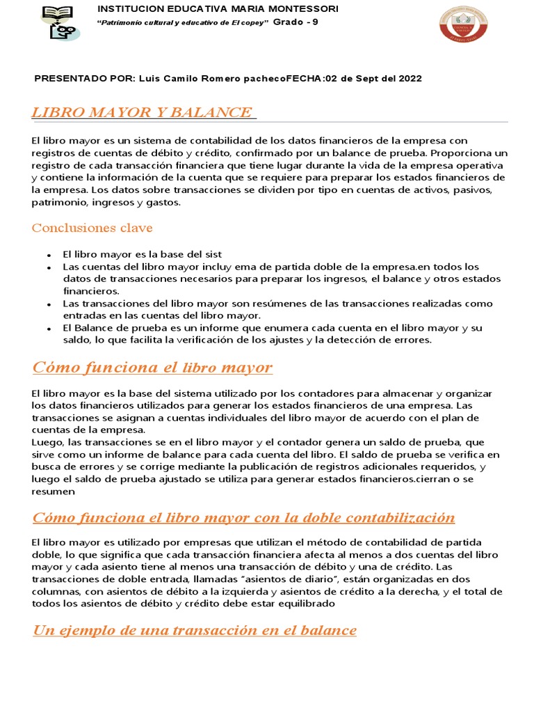 Libro de Balance | PDF | Contabilidad | Industrias de servicio