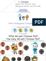 Octonauts Kindergarten Printables