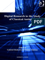 Digital Research in The Study of Classical Antiquity: Gabriel Bodard and Simon Mahony