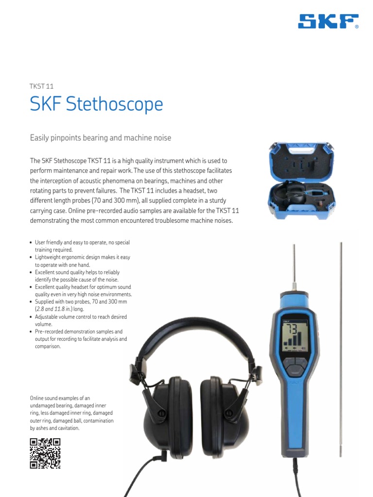 SKF TKST 11 Estetoscópio PDF Bearing (Mechanical) Electronics
