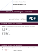 Aula 2 - Função 1º Grau