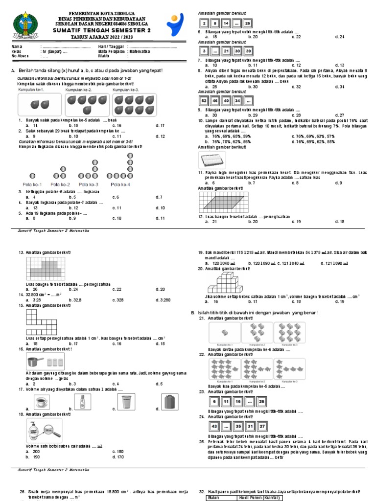 Sts Matematika Sem 2 Pdf