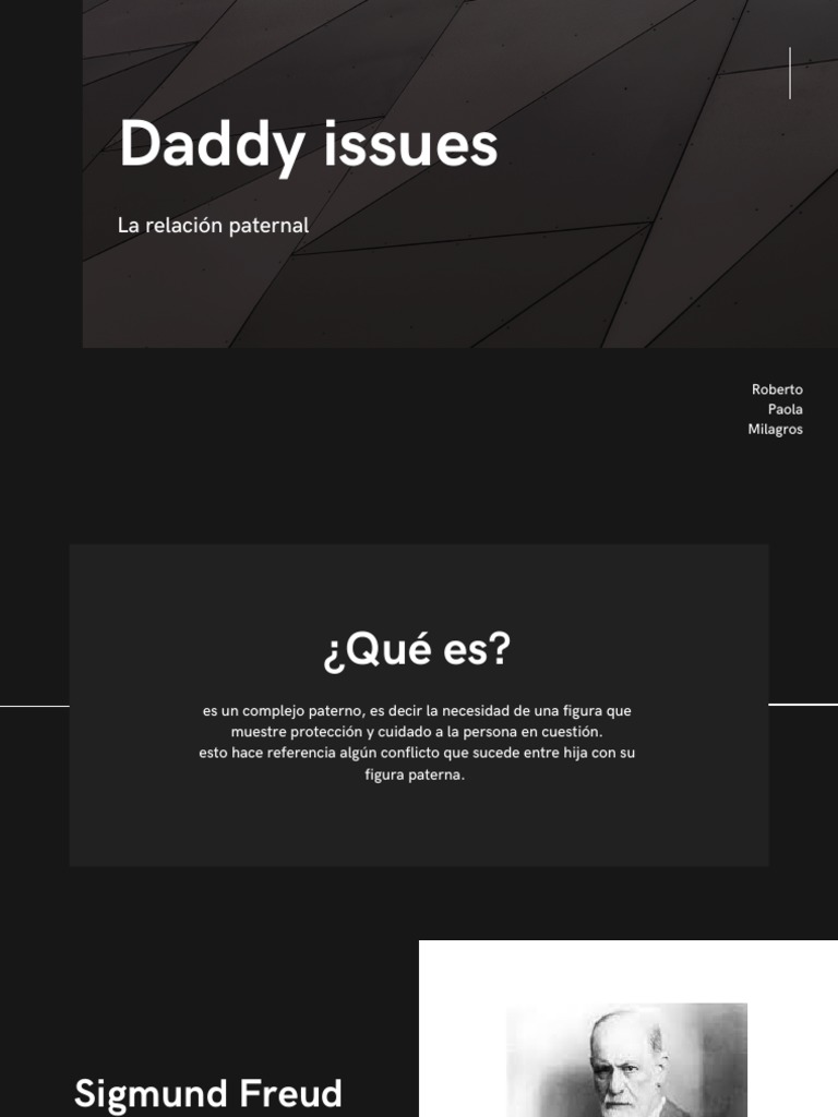 Daddy Issues: Impacto Paternal en Relaciones | PDF | Teoría de apego ...