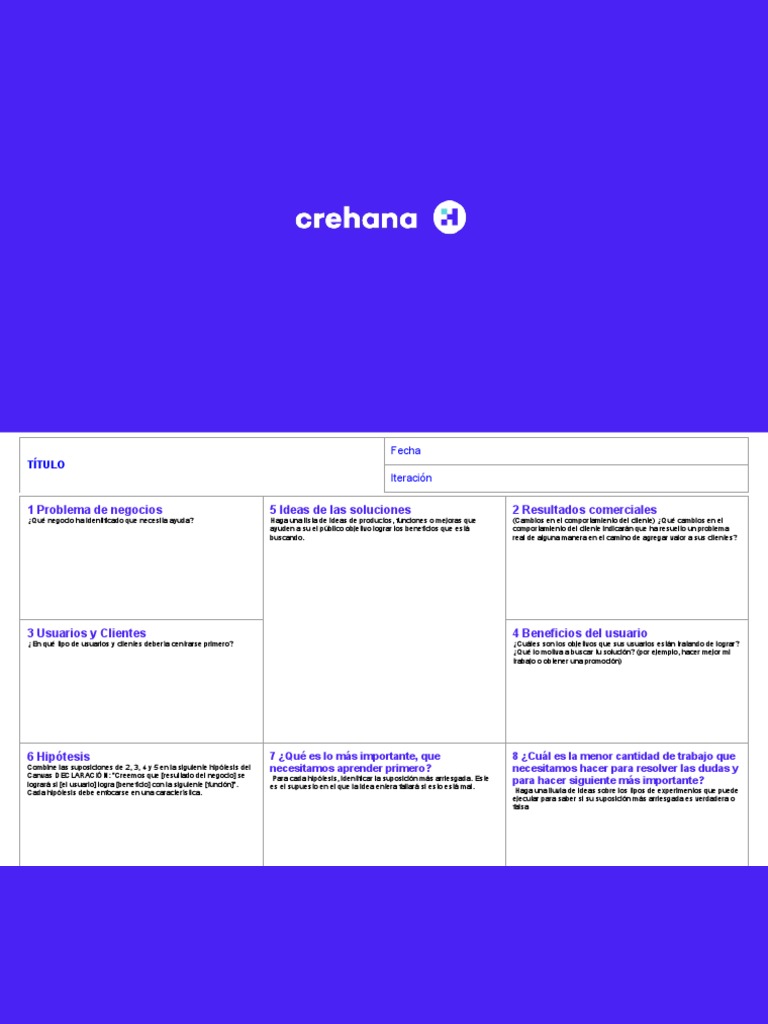 Plantilla Lean UX Canvas | PDF | Informática