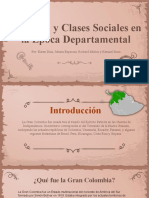 Sociedad y Clases Sociales en La Época Departamental