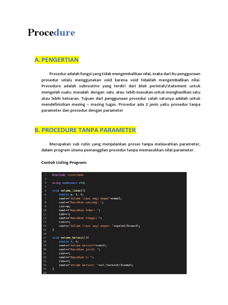 Pengertian dan Jenis Prosedur Pemrograman | PDF | Bisnis | Komputer