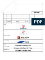 PRAI-M0-YT01-EG-7500 - As-Built - Data Sheet For Fuel Oil Pump