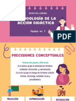 Metodología de La Acción Didáctica DIAPOSITIVAS