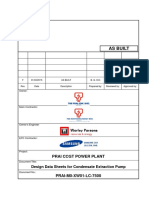 PRAI-M0-XW01-LC-7500 - As-Built - Design Data Sheet For Condensate Extraction Pump