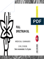 Aceite de cannabis medicinal Full Spectrum 10 ml