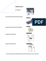 DDT Medical Rehab Equipment Price List