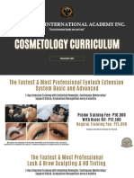 Luxebeaute International Academy Inc. Cosmetology Curriculum