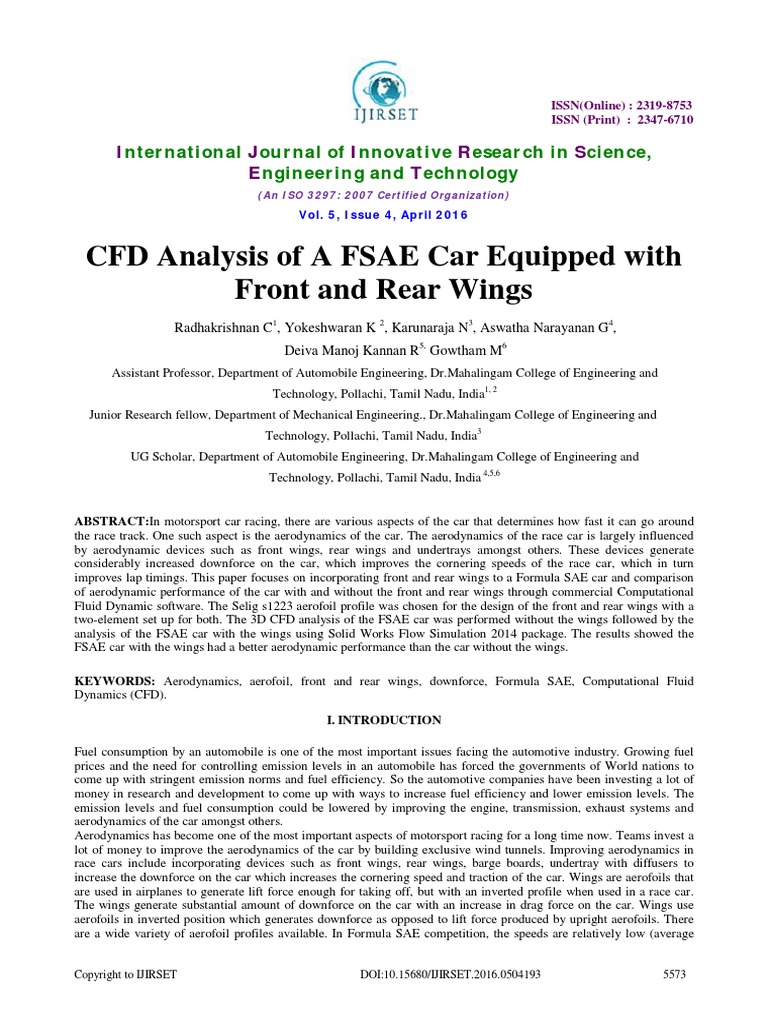 cfd-analysis-of-fsae-car-pdf-international-standard-serial-number