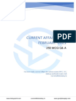 Free February 2023 Current Affairs MCQ PDF Download English