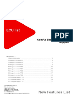 Ecu List 8.1.1 New Features List