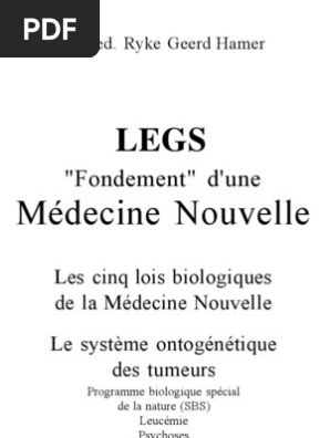 Hamer Legs Cancer Sciences De La Terre Et De La Vie - 
