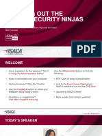 ISACA - Bringing Out The Hidden Security Ninjas - Final PDF