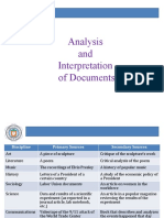 Analysis and Interpretation of Documents
