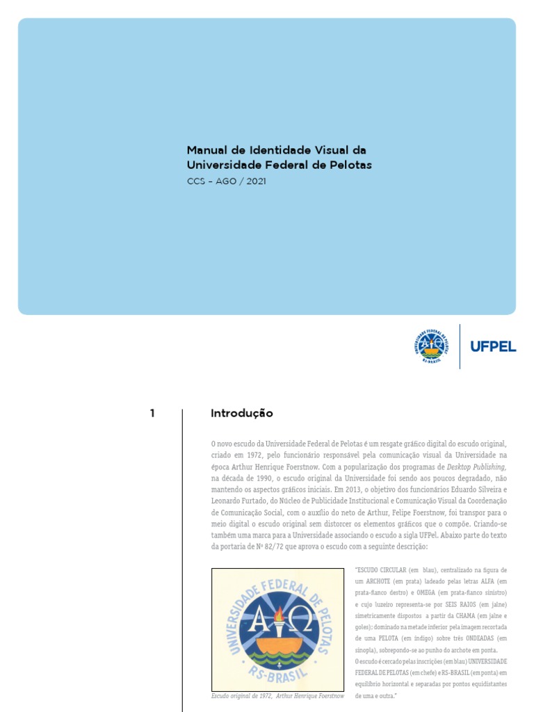 Manual de Identidade Visual da UFPel | PDF | Modelo de cores RGB | Cor