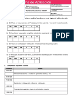 6to - Mat - Ficha de Aplicación - Semana 2 - Ubicación, Lectura y Comparación (Laboratorio)