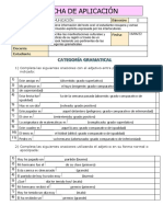 6to - Com - Ficha - Semana 4 - Categoría Gramatical (Taller Abp)