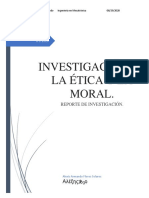 Investigacion de La Etica y La Moral