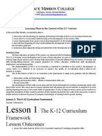 Module 1 Learning Plans in The Context of The 21st Century