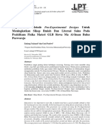 Implementasi Metode Pra-Experimental Designs Meningkatkan Sikap Ilmiah & Literasi Sains Siswa MA Al-Iman