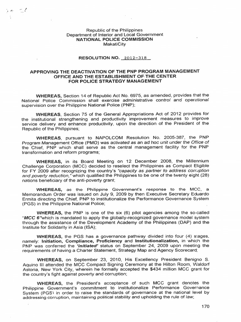 ''J'' Resolution No. 2012318, CPSM, Approved PDF Government