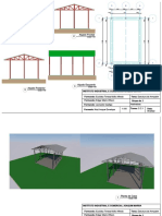 Projeto de estrutura de casa de 3 quartos