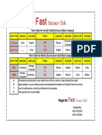 New Time Table (FSC)