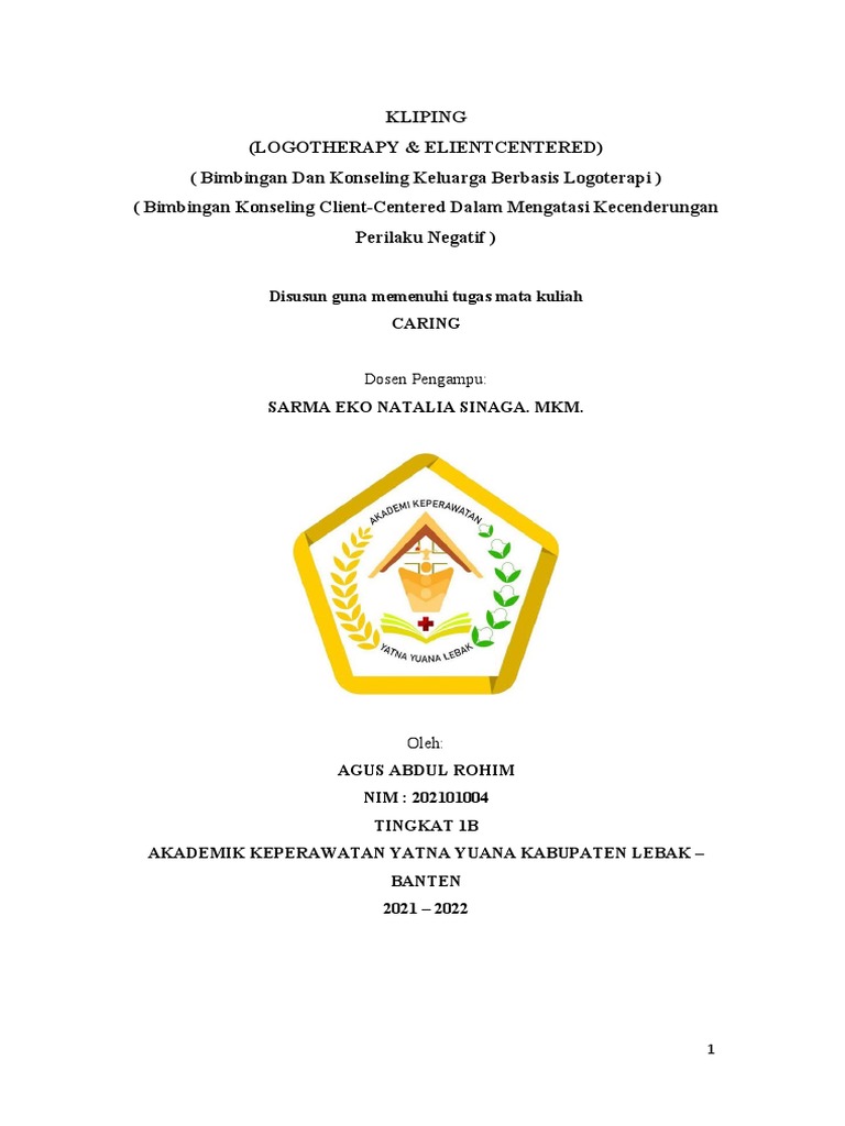 Caring Agus Abdul Rohim 1B | PDF | Pengembangan Diri