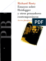 Ensayos Sobre Heidegger y Otros Pensadores Contemporáneos